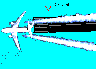 wind holds the vortex over the runway